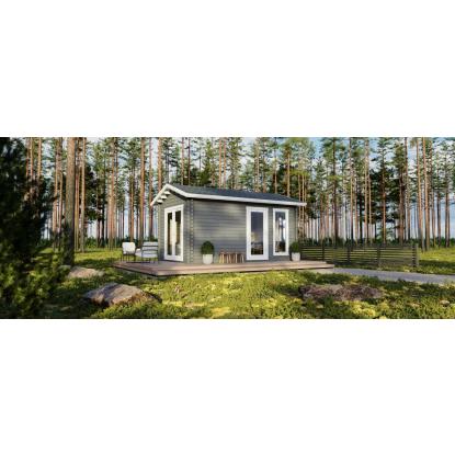 Luoman Lillevilla Sieppo havehus med to separate rum og dobbeltdør - 15 m²