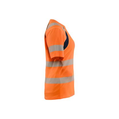 Blåkläder 3503 dame high vis t-shirt, hi-vis orange/marineblå