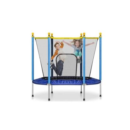 Viking Sports trampolin med net, blå/gul, Ø140 cm