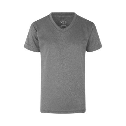ID 42030 YES Active T-shirt, børn, grå melange
