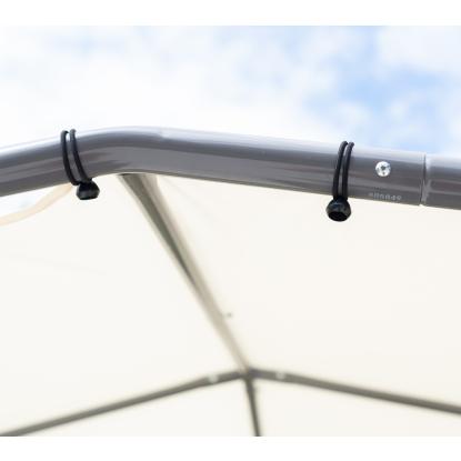 ShelterLogic Canopy Pacifica pavillon, polyester, lysegrå, 271 x 317 x 317 cm