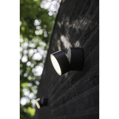 LUTEC TRUMPET udendørs LED væglampe, 900 lm, IP54, mørk grå
