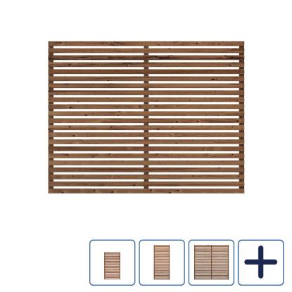 PLUS Tokyo hegn, ThermoWood®, gyldenbrun/fyr