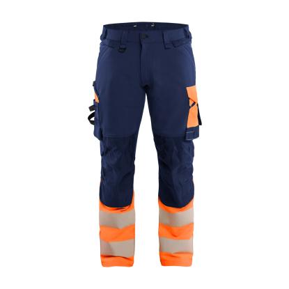 Blåkläder 1126 high vis buks 4-vejs stretch, marineblå/hi-vis orange