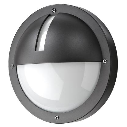 SG Armaturen Uno væglampe, Ø27 cm, E27, IP65, Kl II, grafitgrå