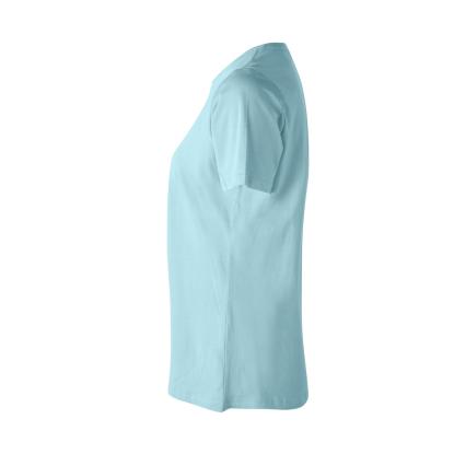 ID 0553 T-shirt, økologisk, dame, støvet aqua