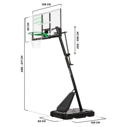 SALTA basketball stander guard, 138 x 371 x 240 cm