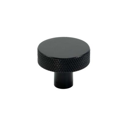 Beslag Design Flat knop, Ø32 mm, mat sort