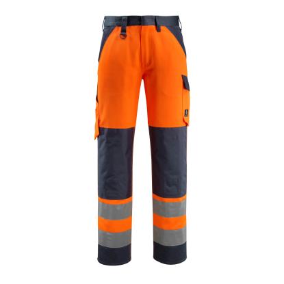 MASCOT SAFE LIGHT Maitland arbejdsbukser med knælommer, hi-vis orange/mørk marine
