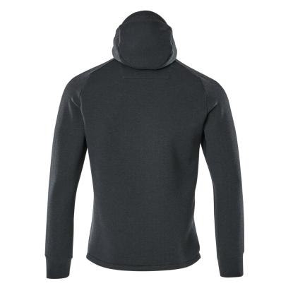 **UDGÅET** MASCOT ADVANCED hættetrøje med kort lynlås, mørk marine/sort