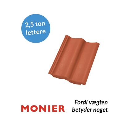 Monier B&C 25 Classic betontagsten, koralrød