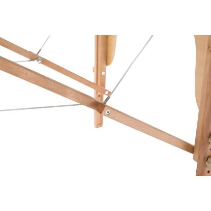 Massagebriks, foldbar, træ, sort, 185 x 70 cm - 3 sektioner