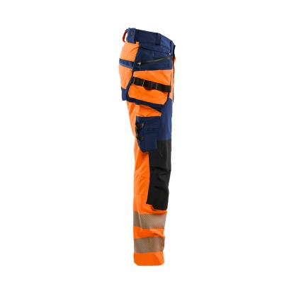 Blåkläder 1122 high vis buks 4-vejs stretch, hi-vis orange/marineblå