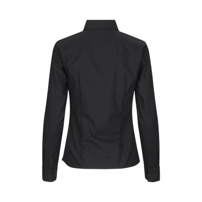 Seven Seas SS720 Fine Twill skjorte, modern, dame, sort