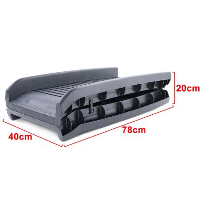 Hunderampe, foldbar, sort, 155 x 40 cm, maks. 90 kg