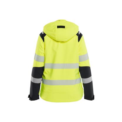 Blåkläder 4401 dame high vis letforet vinter softshelljakke, hi-vis gul/sort