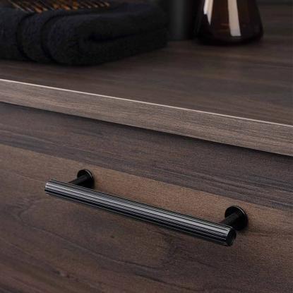 Beslag Design Rille greb, 160 mm, børstet sort