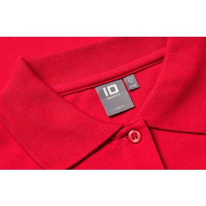ID 0545 poloshirt med stretch, langærmet, dame, rød