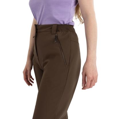 DLX TAWNY softshellbukser med stretch, dame, brun