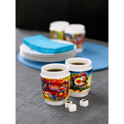 Steel-Function kunstkopper, Happy Dog, porcelæn - 250 ml