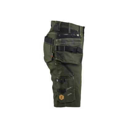 Blåkläder 7992 dame håndværker shorts stretch x1900, skovgrøn/sort