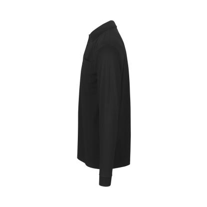 ID PRO Wear 0326 poloshirt med lange ærmer, sort