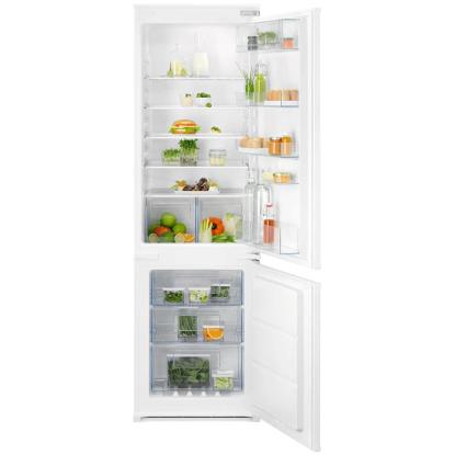 Electrolux 600 TwinTech NoFrost integreret kølefryseskab ENT6NE18S, 195 + 62 liter
