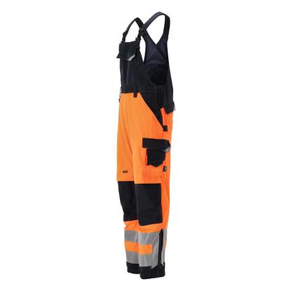 MASCOT SAFE SUPREME Newcastle overall med knælommer, hi-vis orange/mørk marine