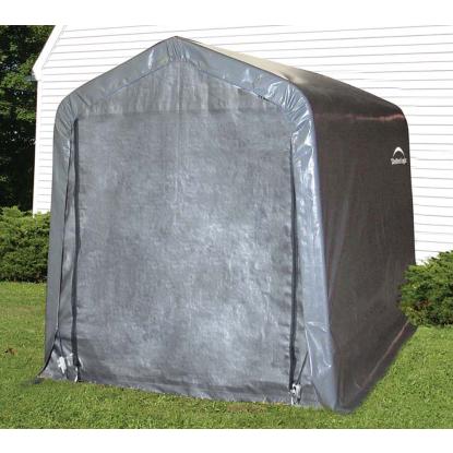 ShelterLogic Shed-in-a-Box teltgarage, grå - 5,4 m²