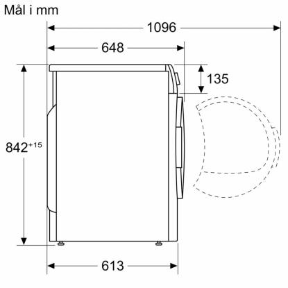 Siemens iQ500 kondenstørretumbler med varmepumpe WQ42G20LDN, 9 kg