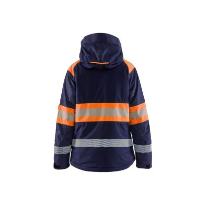 Blåkläder 4470 dame high vis vinterjakke, marineblå/hi-vis orange