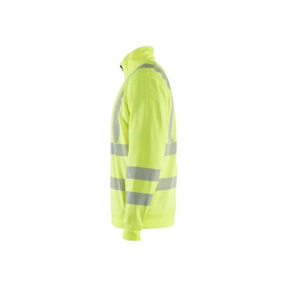 Blåkläder 3564 high vis sweatshirt half zip, hi-vis gul