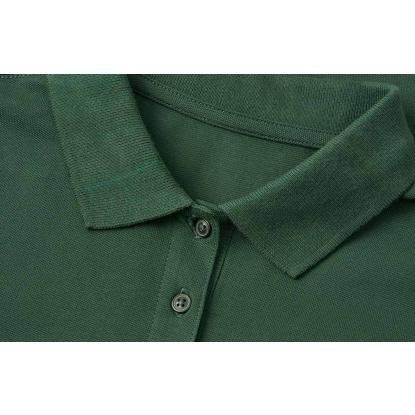 ID 0587 poloshirt, økologisk, dame, flaskegrøn