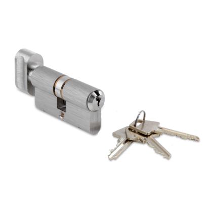 Jasa Company dråbecylinder med vrider og 3 nøgler (+0C/+15V), mat forniklet