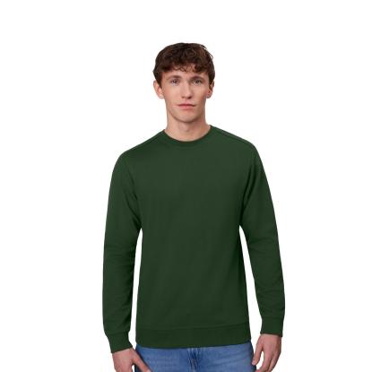 ID PRO Wear CARE 0380 sweatshirt, ubørstet, flaskegrøn
