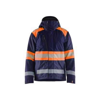 Blåkläder 4480 high vis vinterjakke, marineblå/hi-vis orange