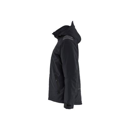 Blåkläder 4750 letforet vinter softshelljakke, sort/rød