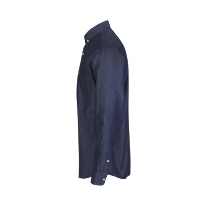 Seven Seas SS500 Soft Denim skjorte, modern, indigo