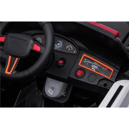Azeno SUV politi, 4 x 12V, hvid/sort