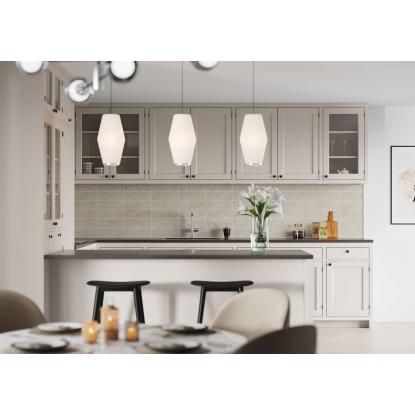 Fibo Kitchen Board vægplade med 30 x 10 cm fliselook, 10 x 600 x 580 mm, grey sahara stone - 2 stk.