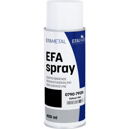 EFAmetal EFAspray, dybsort, mat - 400 ml