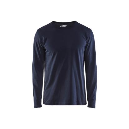 Blåkläder 3500 t-shirt lang ærme, mørk marineblå