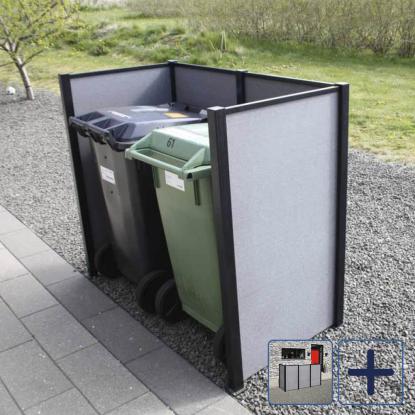 Superroof Smart Fence renovationsskjul, sortlakeret aluminium