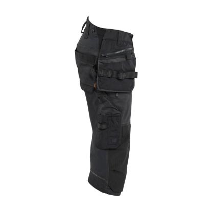 Blåkläder 1977 striker håndværkerknickers med stretch, sort/sort