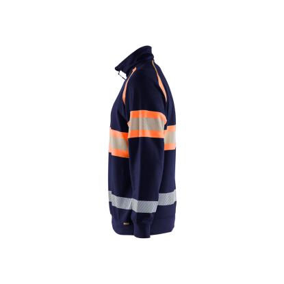 Blåkläder 3553 high vis sweatshirt, marineblå/hi-vis orange