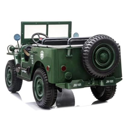 Azeno explorer 4 x 4 militær med 3 sæder, 4 x 24V, grøn