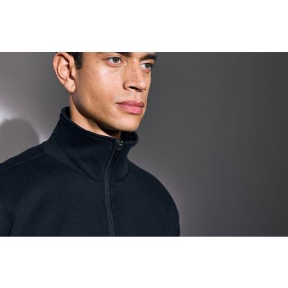 ID 0622 sweat cardigan, sort