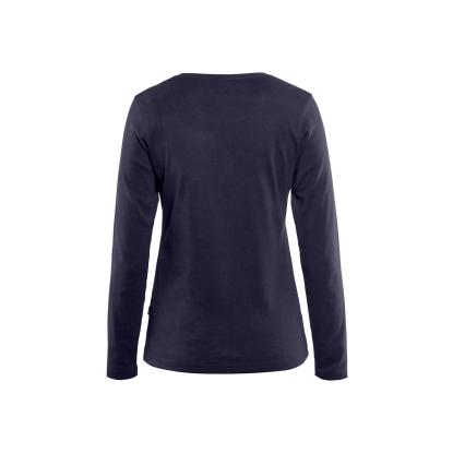 Blåkläder 3301 dame t-shirt lang ærme, marineblå