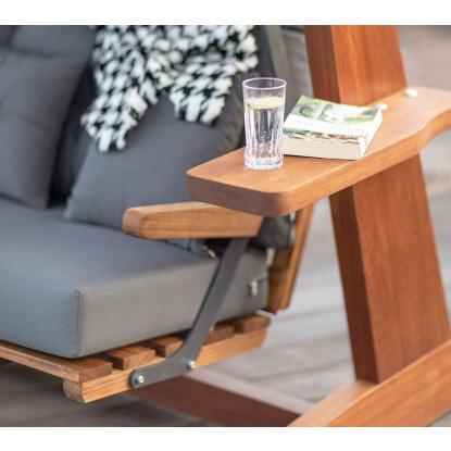 Westmann Luna 2600 Hollywood hængesofa, træ, antracitgrå