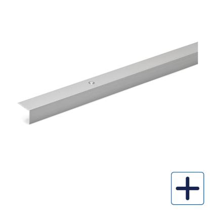 Habo A26 kantliste med skruehuller, aluminium